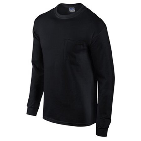 GILDAN BRANDED APPAREL SRL Med Blk L/S T Shirt 285422